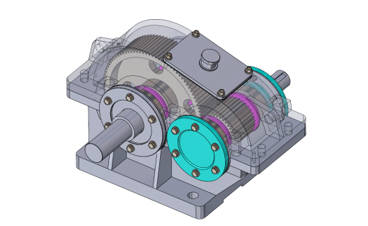 带正齿轮的齿轮箱缩略图